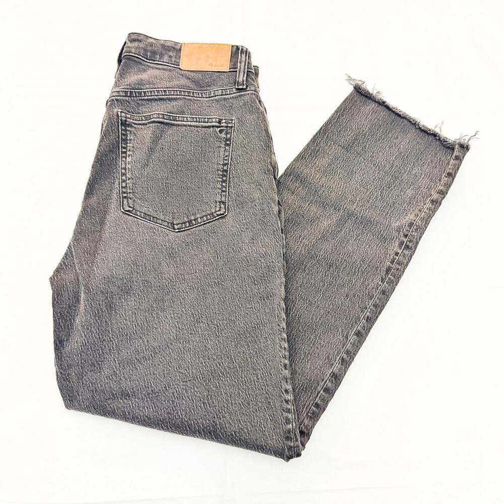 Madewell Curvy Perfect Vintage Straight Jean Charcoal Denim Jeans Size 27 - Picture 9 of 9